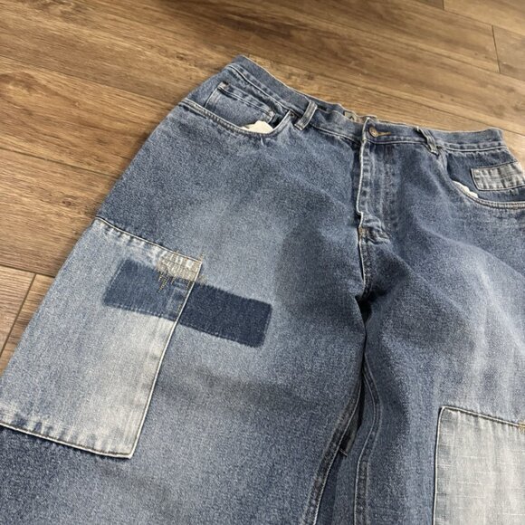 Vintage Indo Jeans Wide Leg Skater Grunge 34x32 - Picture 7 of 12